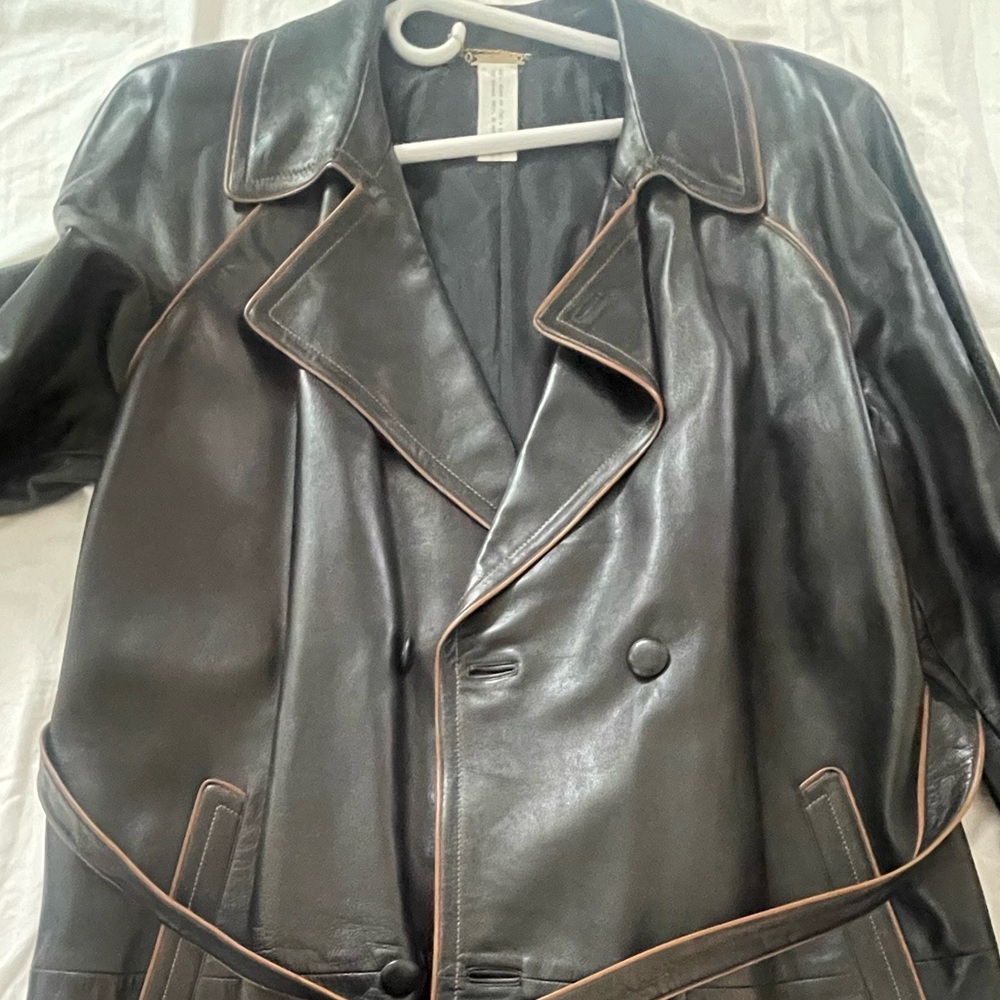 Hettabretz genuine leather coat - Picture 2 of 8